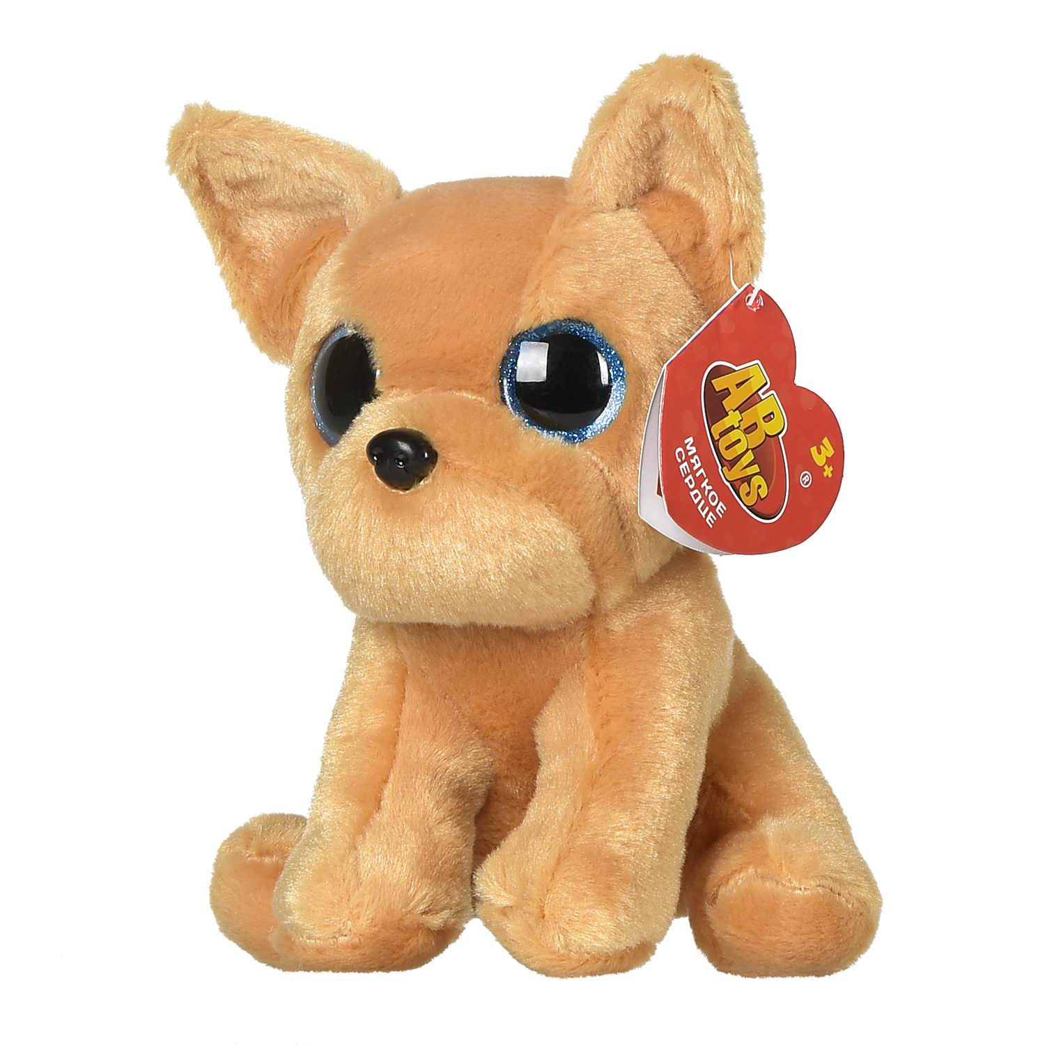 Мягкая игрушка Abtoys Собачка Чихуахуа бежевая - фото 1