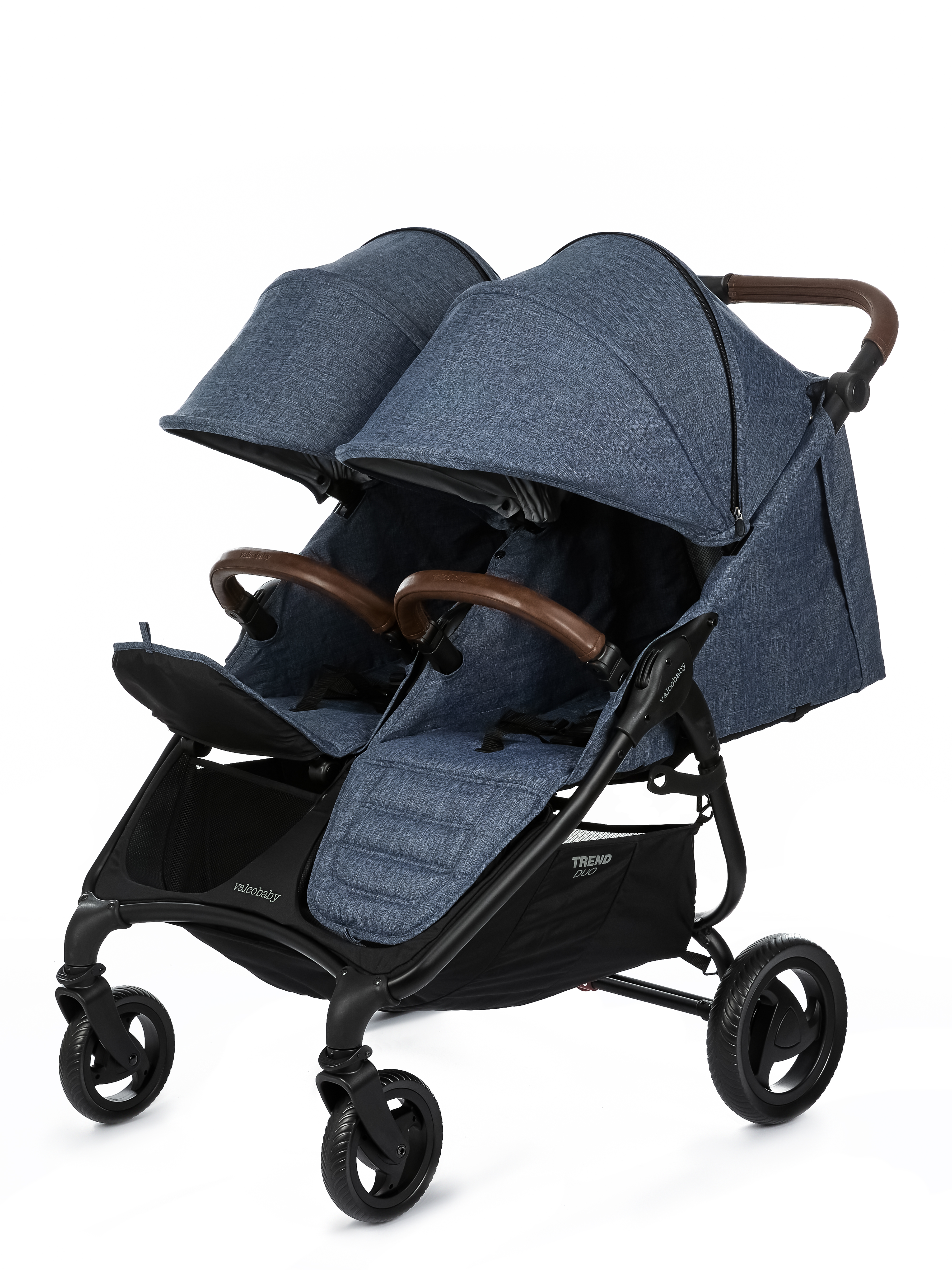 Коляска прогулочная для двойни Valco baby Snap Duo Trend Denim синий - фото 13