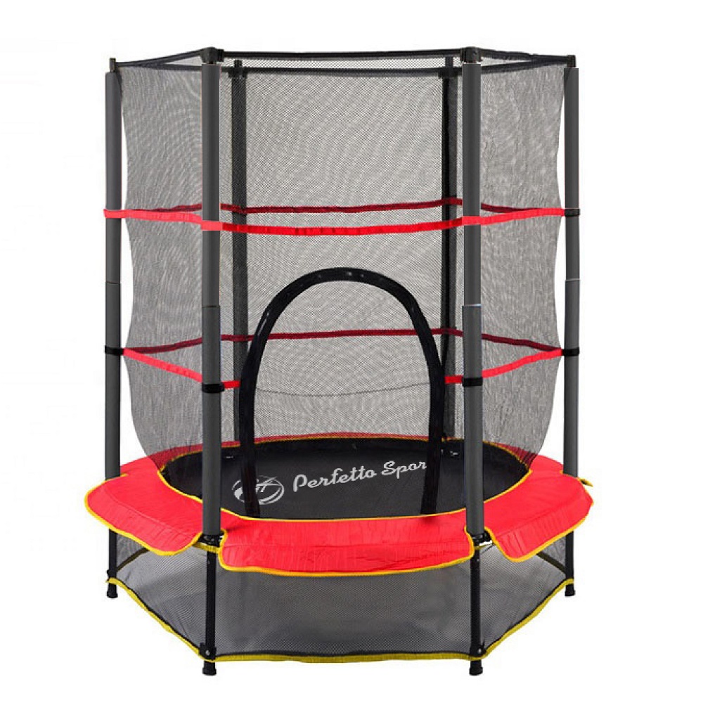 Батут детский 1.4 м Perfetto Sport 5 красный - фото 1