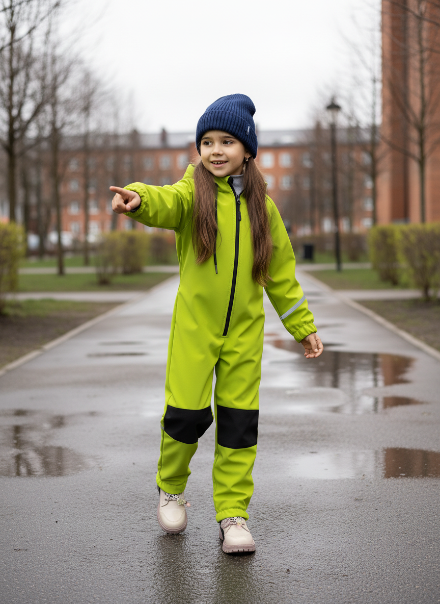 Комбинезон Arctic kids 30-043 салат - фото 2