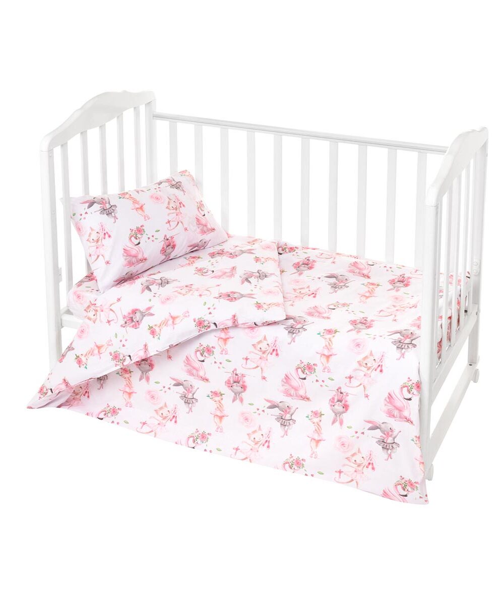 Пододеяльник Lemony kids Cute bunny 110х140 Розовый - фото 2