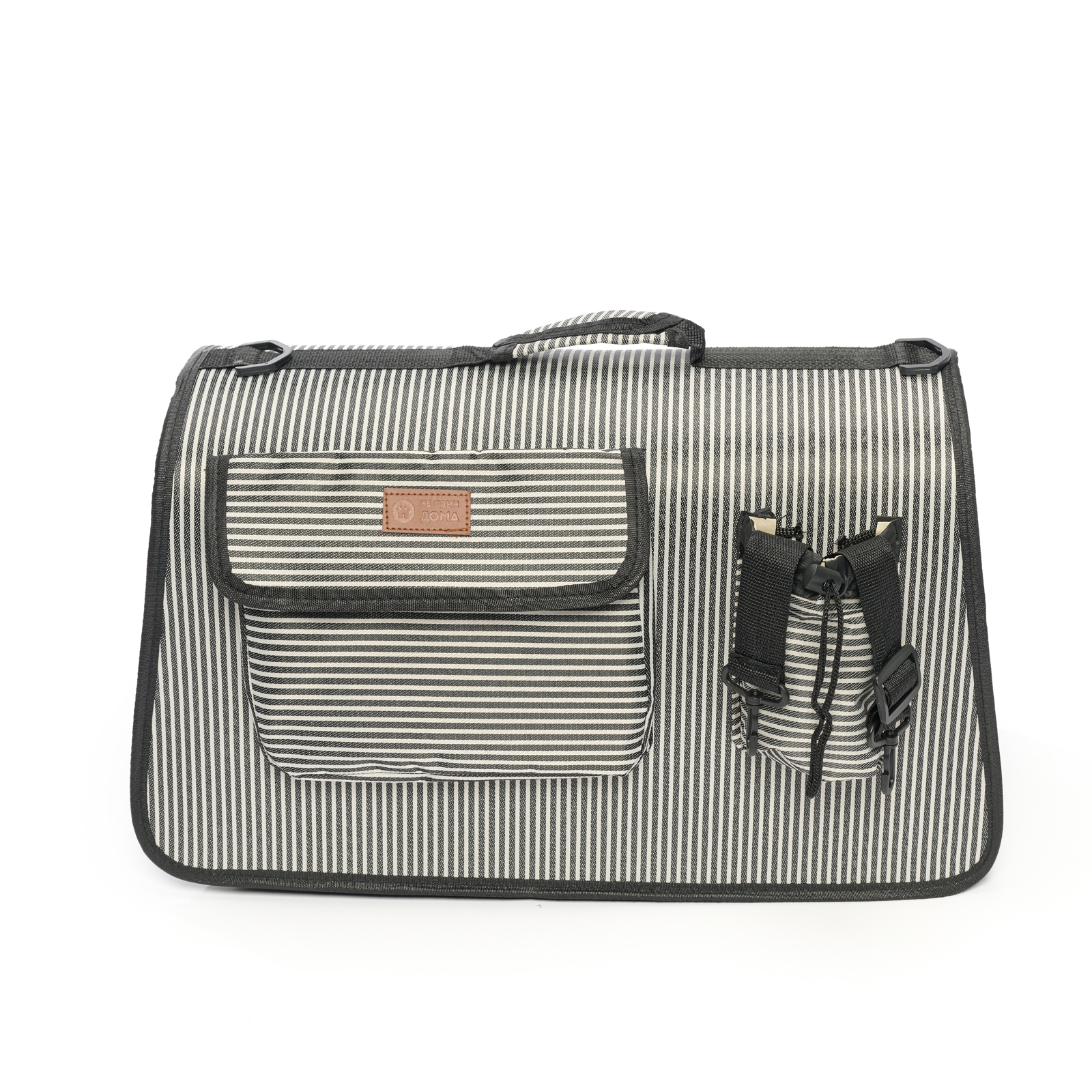 Сумка-переноска для животных Не один дома Holiday black 50*30*24см - фото 1