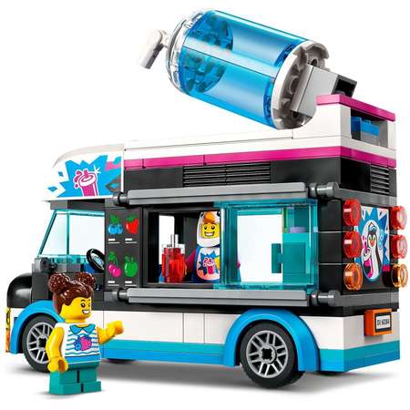 Конструктор LEGO City Фургон для шейков Пингвин блочный