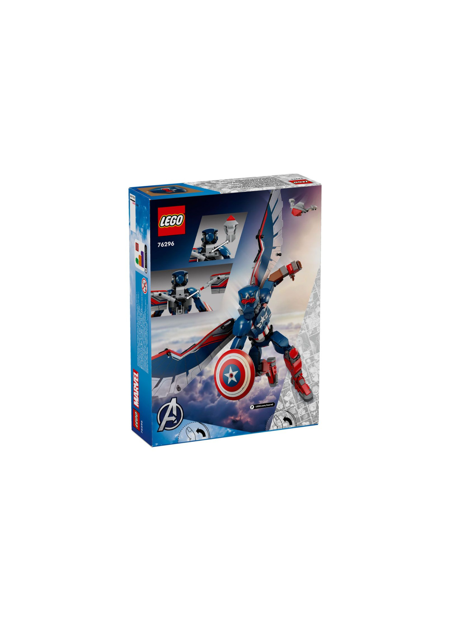 Конструктор LEGO Marvel Super Heroes Сэм Уилсон 359 дет. - фото 4