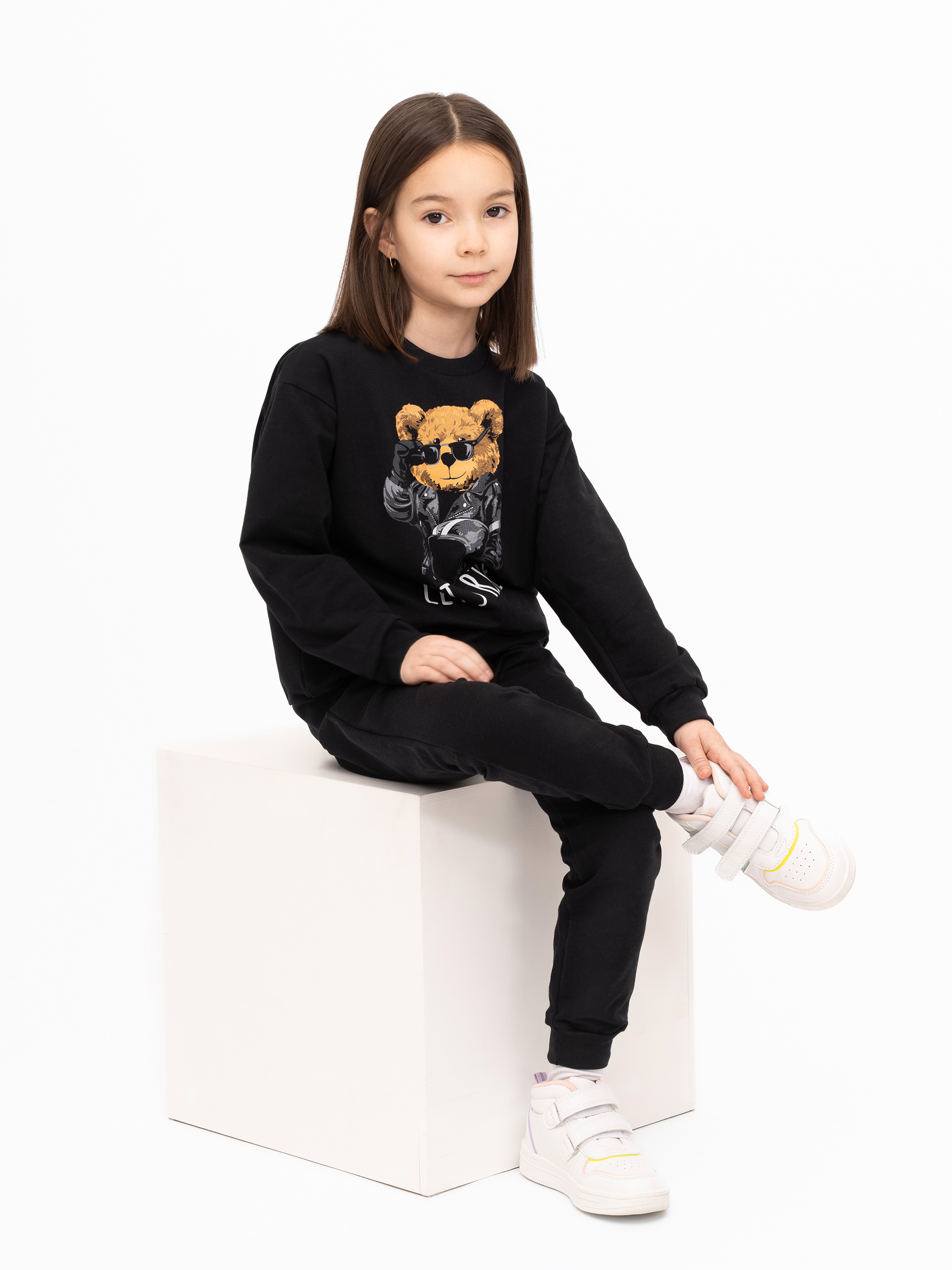 Костюм Утенок 7045г черный тедди байкер - фото 45