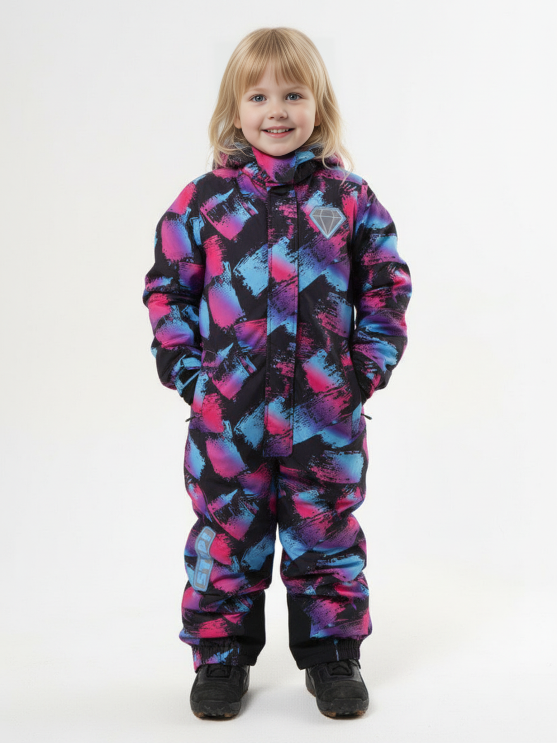 Комбинезон Saimaa GLO-10 черно-фиолетовый - фото 2