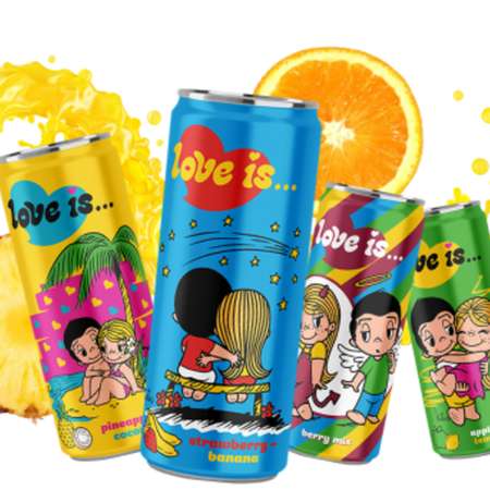 Напиток газированный Love is.. Cherry Lemon (Вишня лимон) 0.33 л 12 штук