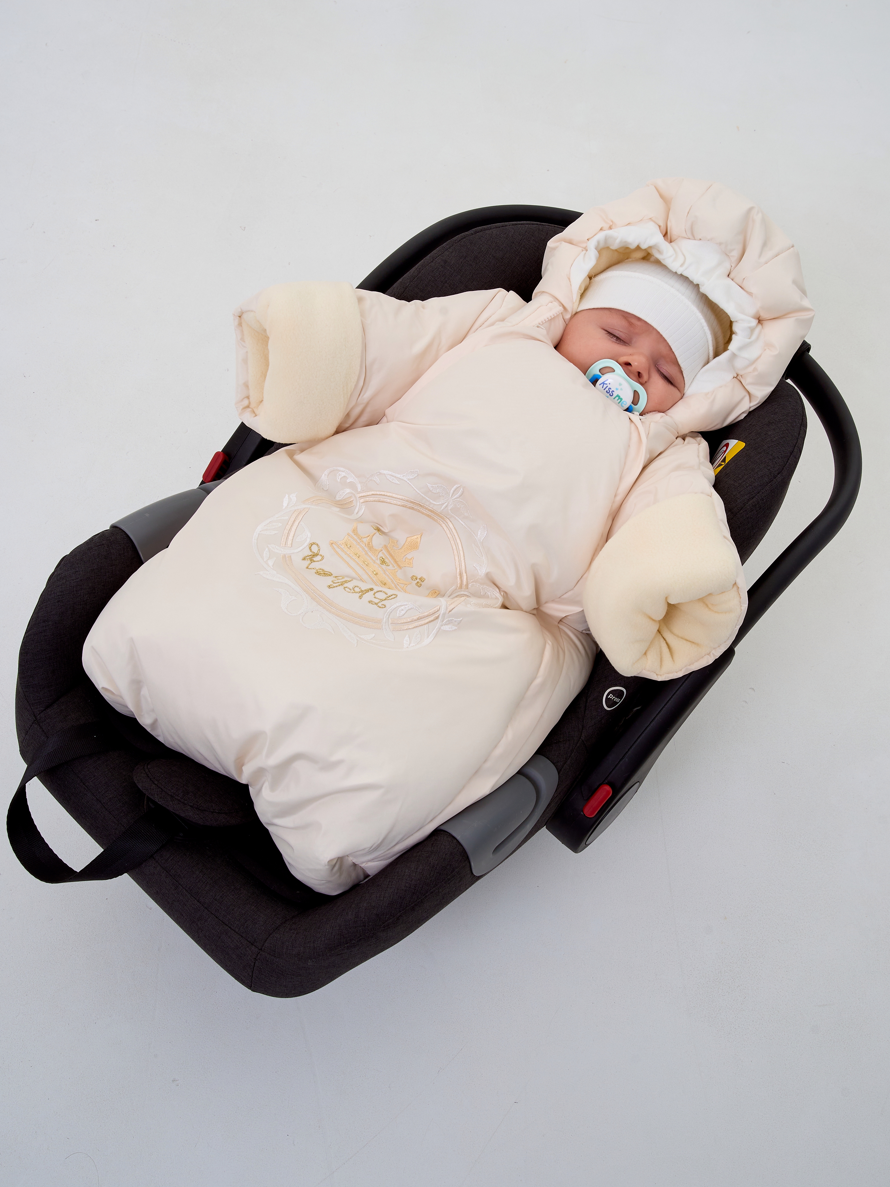 Конверт в коляску Осьминожка бежевый - фото 1