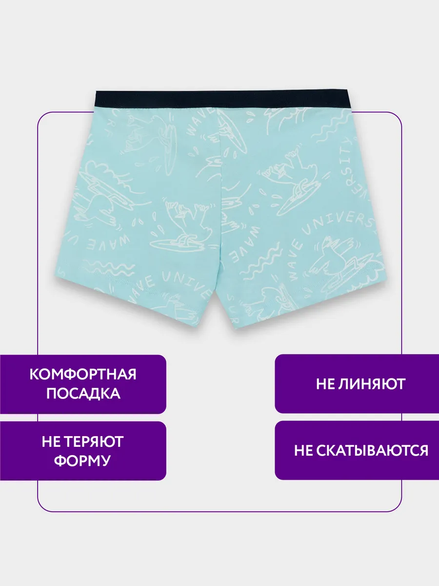 Трусы Mark Formelle (Марк Формэль) 413345/чайки на голубом - фото 3