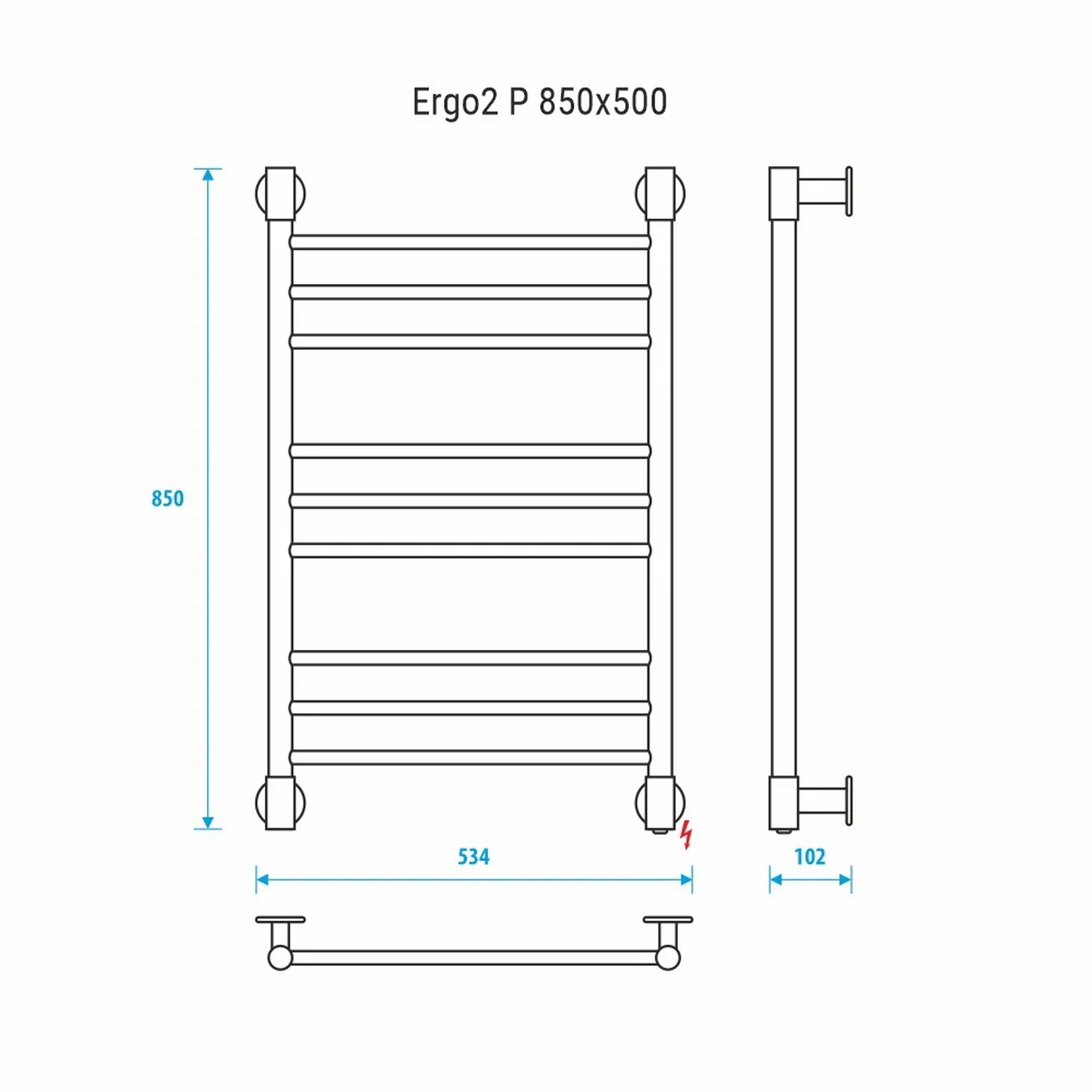 Полотенцесушитель электрический Energy Ergo2 P - фото 3