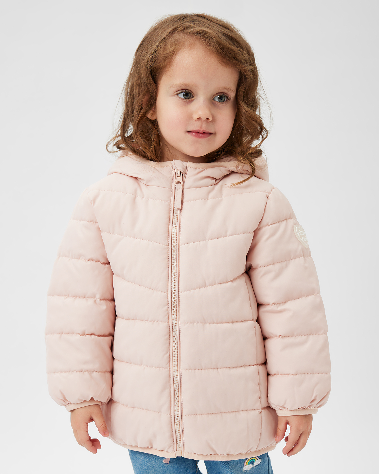Изображение товара Куртка BabyGo 92 демисезонная розовая с утеплителем 100г