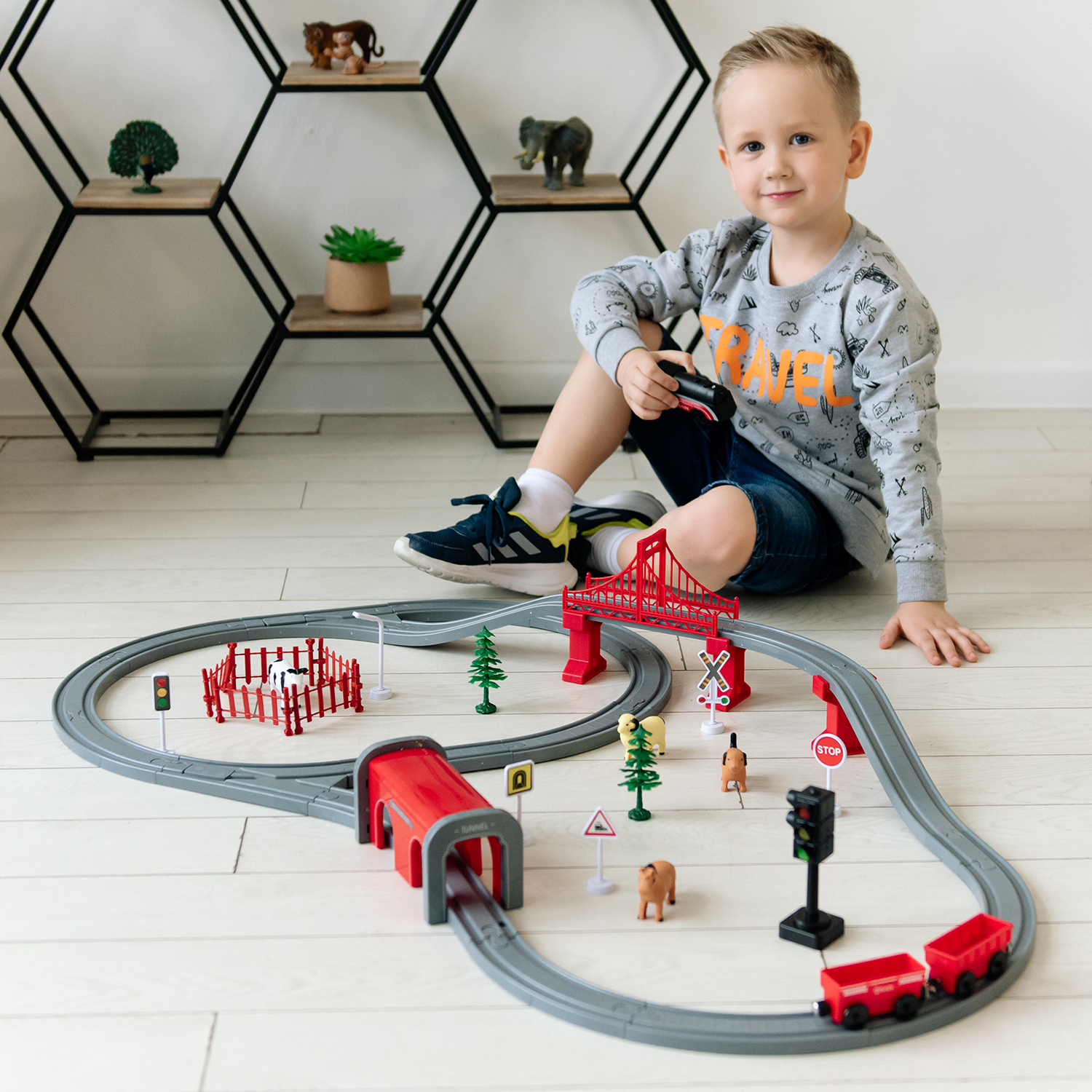 Набор железнодорожный Givito G211-021 - фото 2