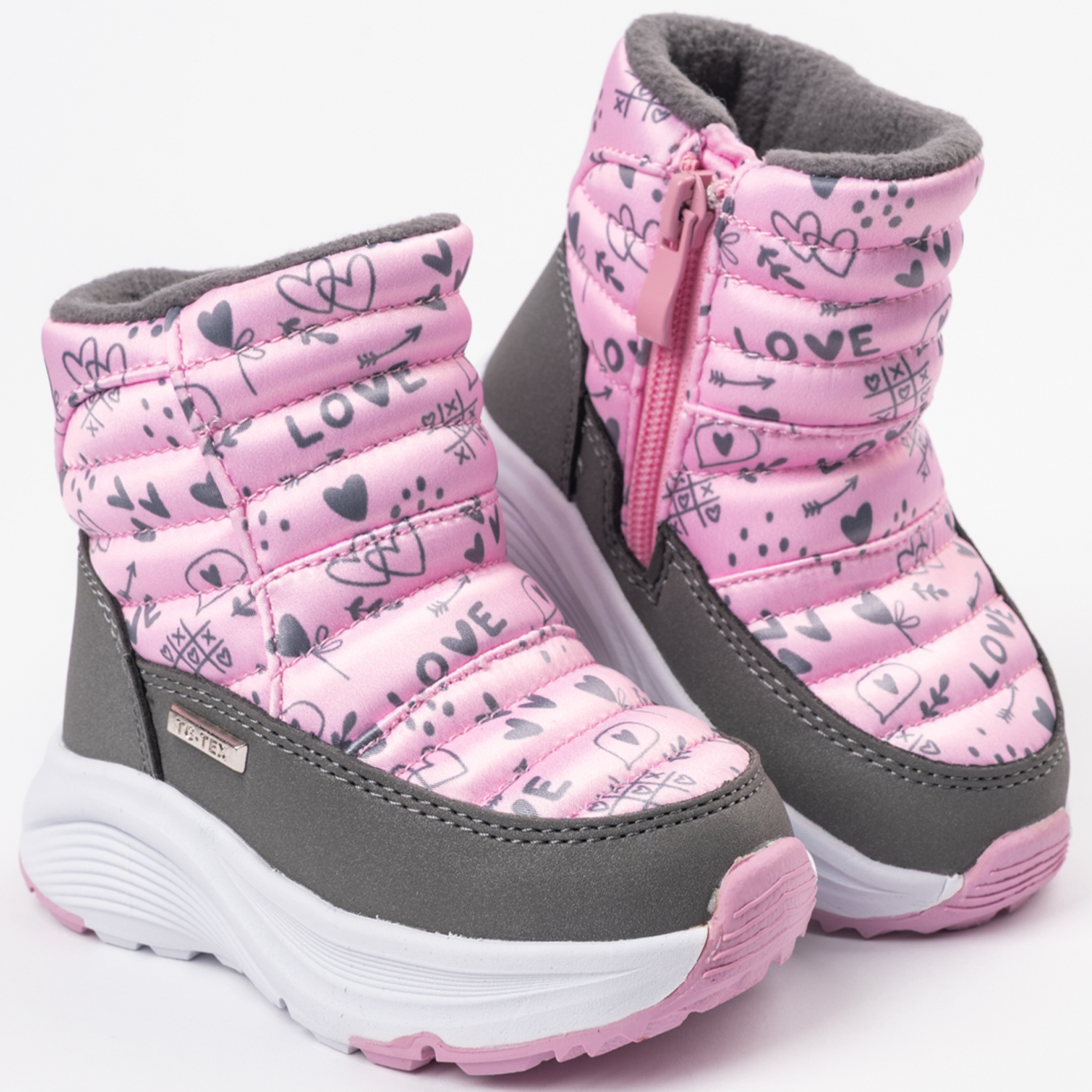 Ботинки TikkaGo 4K15_25-2015_pink-grey - фото 1