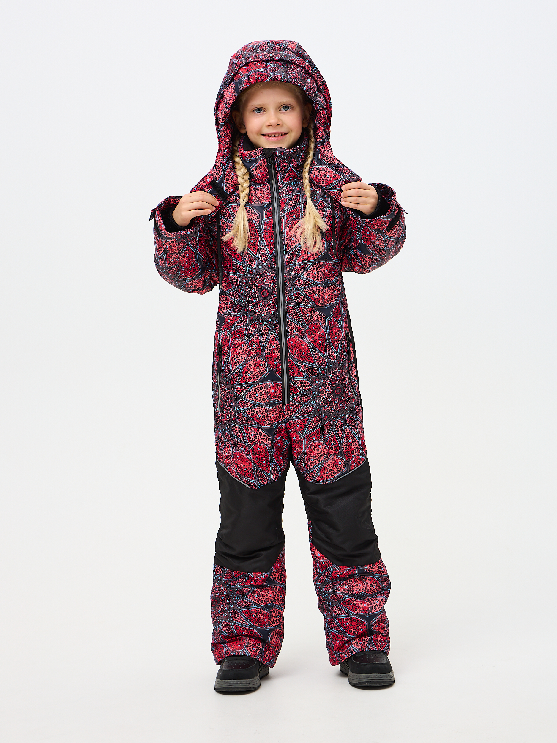 Комбинезон Kvartet 854 т.серый-красный - фото 6