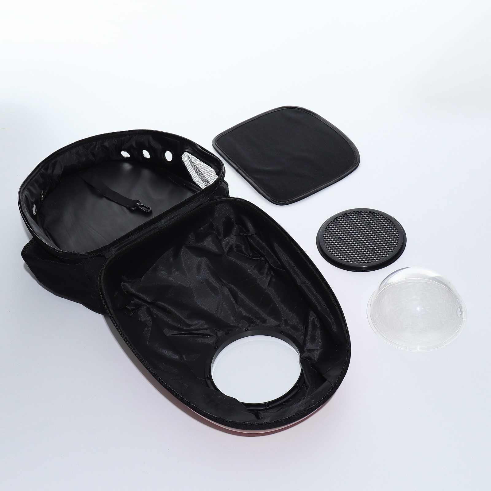 Рюкзак для переноски Пижон с окном для обзора 32х25х42 см розовый - фото 11