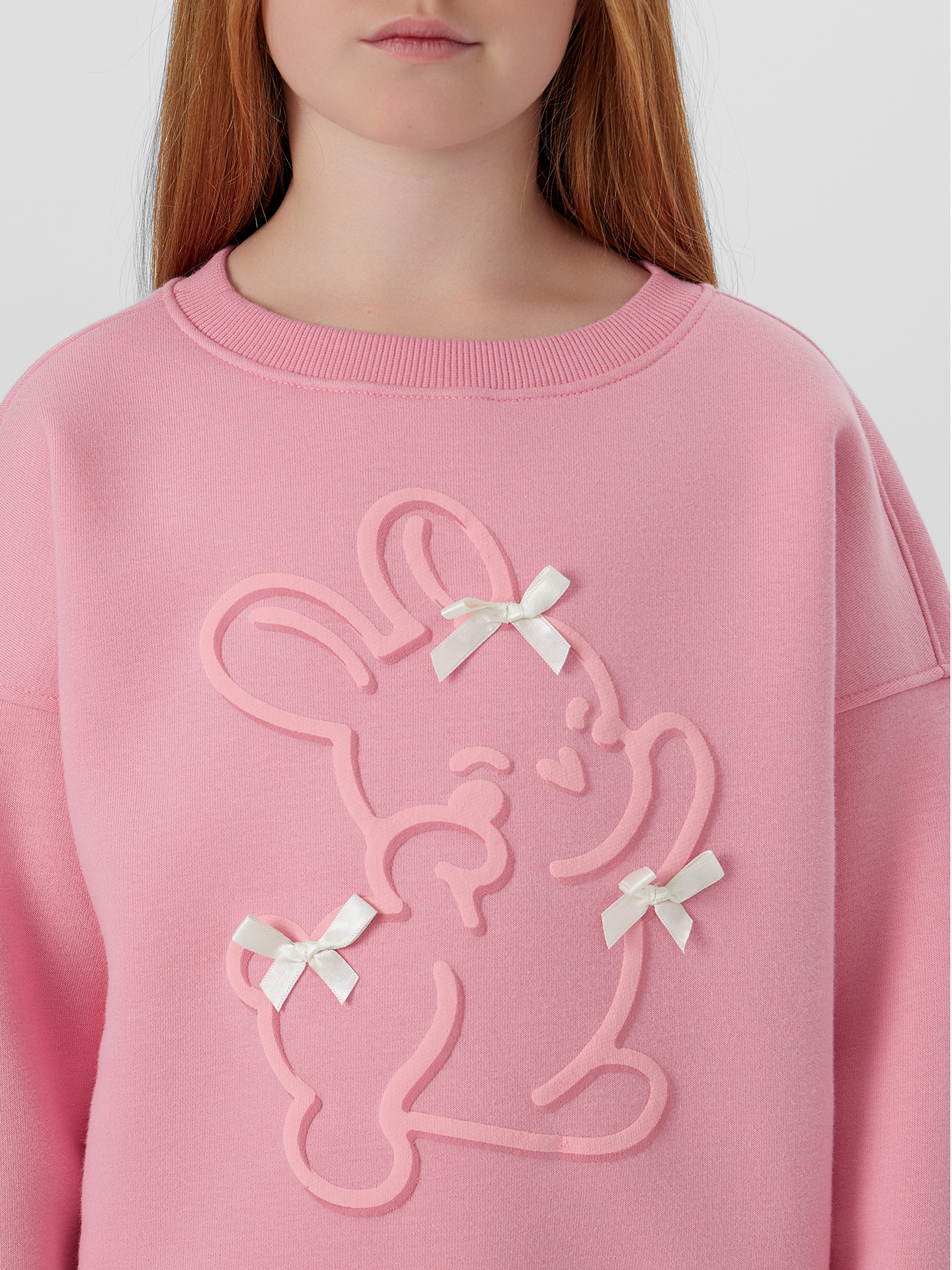 Свитшот Mark Formelle (Марк Формэль) 127978/розовый +печать - фото 5