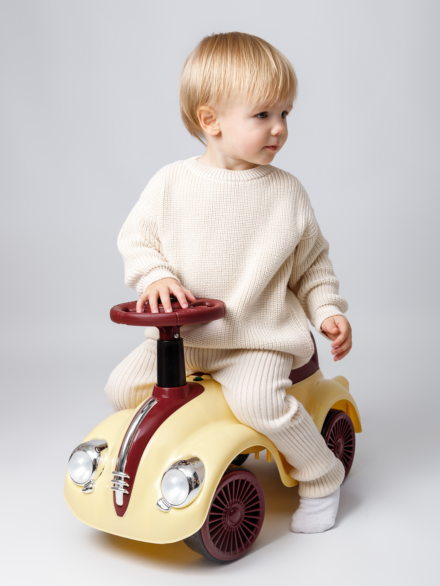 Каталка Amarobaby Retro желтый в ассортименте - фото 12