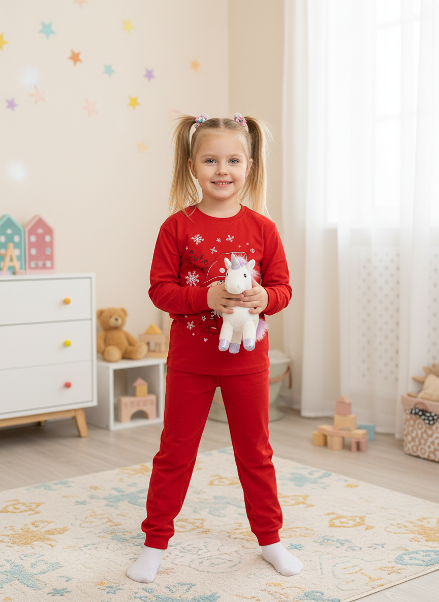 Пижама Утенок 819п красный гном - фото 4