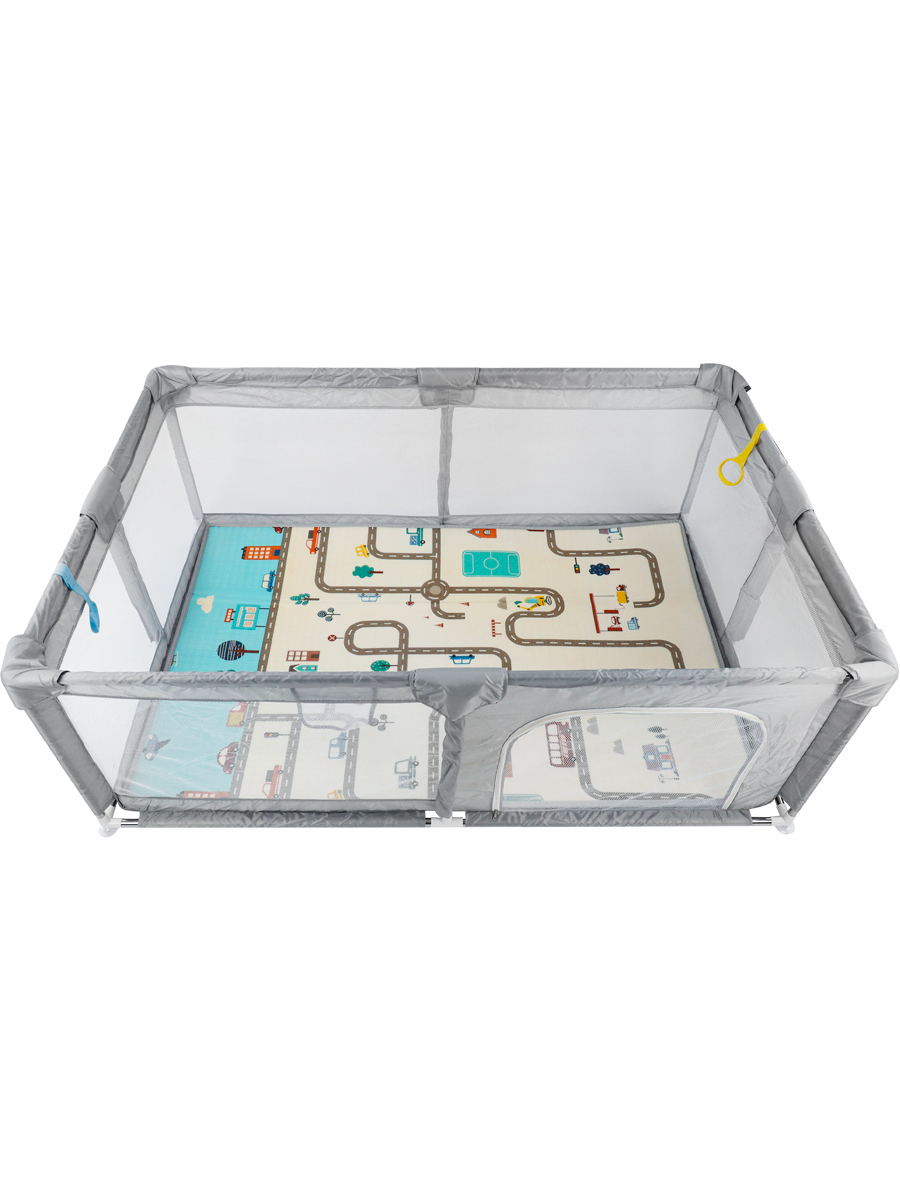 Манеж Рыжий кот 180х120 см серый DN0001192 - фото 9