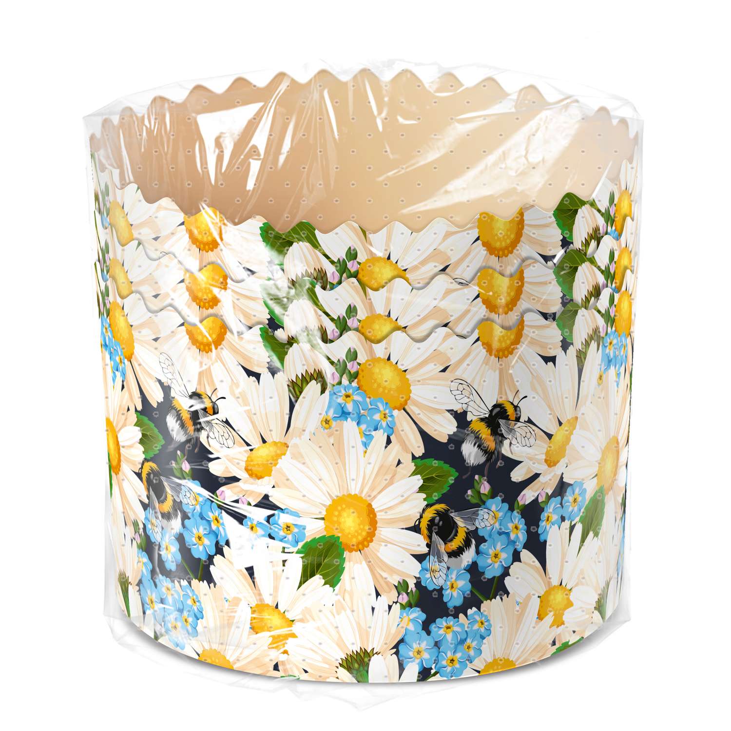 Формы пекарские бумажные цветные Домашняя кухня d124 h90мм 3шт - фото 6