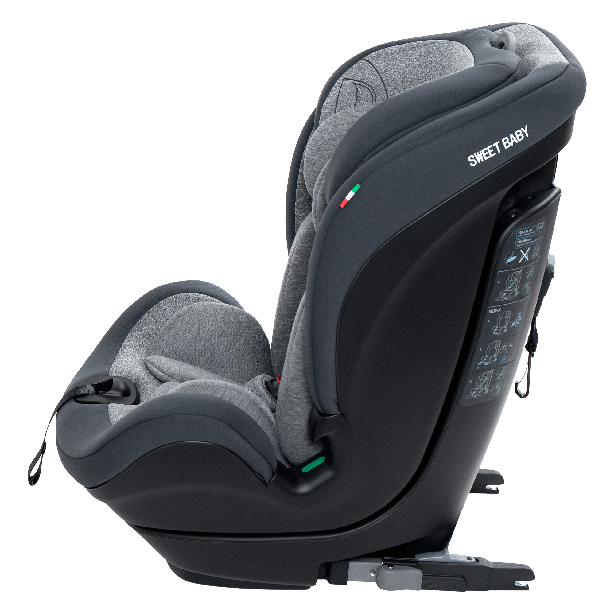 Автокресло Sweet Baby Gravity BH7613519 (О9) Grey Isofix 1/2/3 (9-36 кг) серый - фото 13