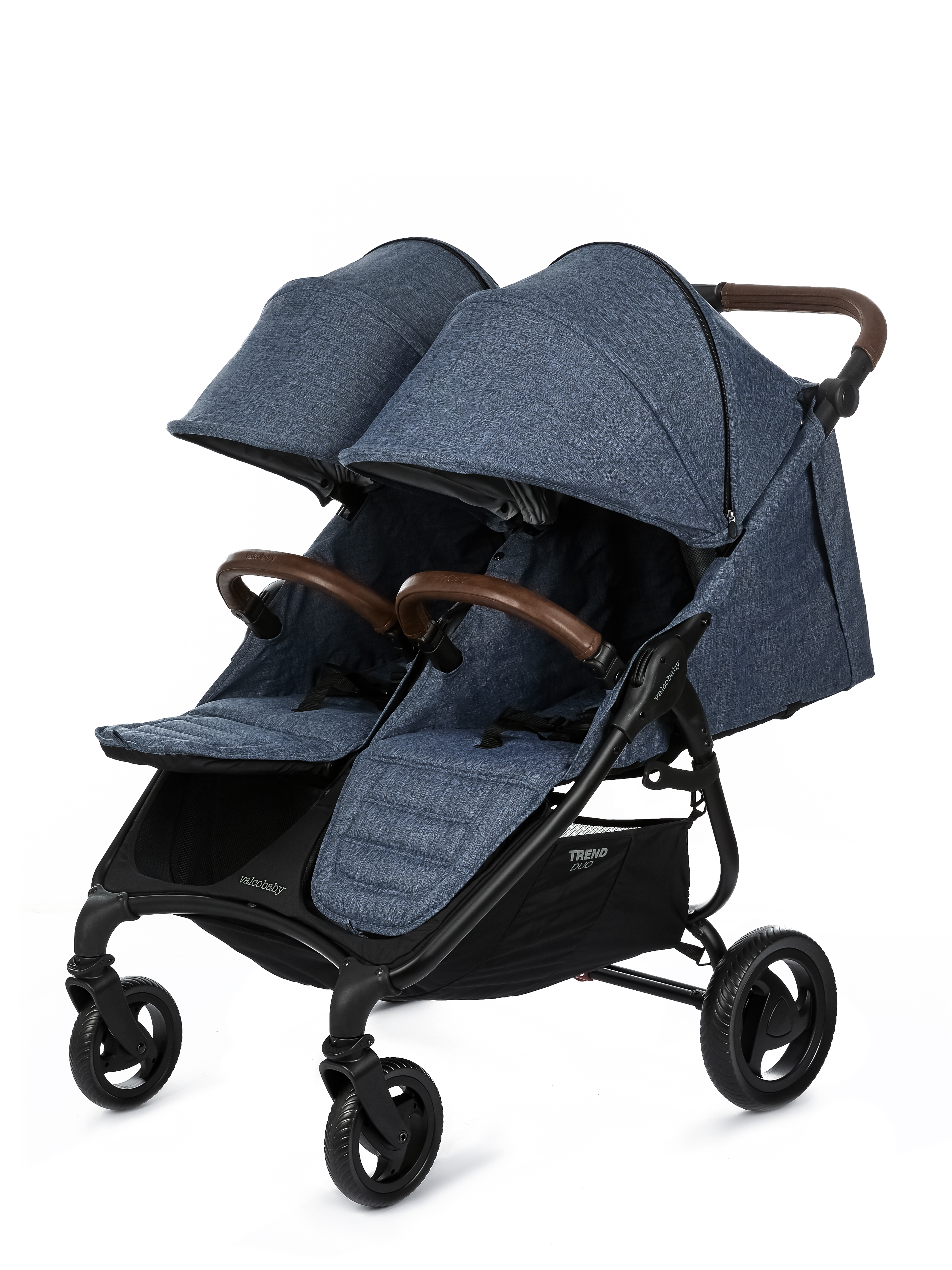 Коляска прогулочная для двойни Valco baby Snap Duo Trend Denim синий - фото 12