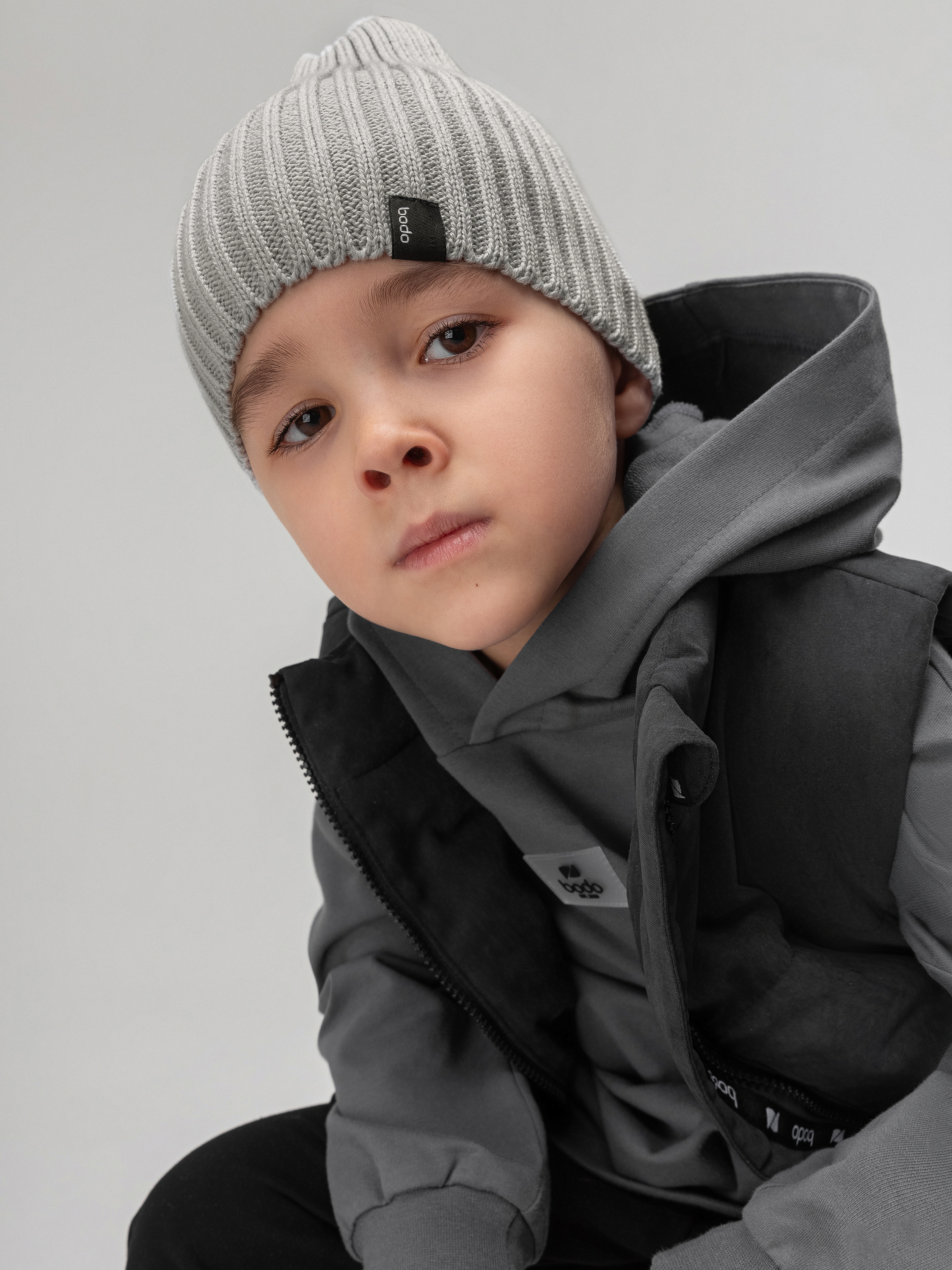 Шапка Bodo 10-405MU_светло-серый - фото 2