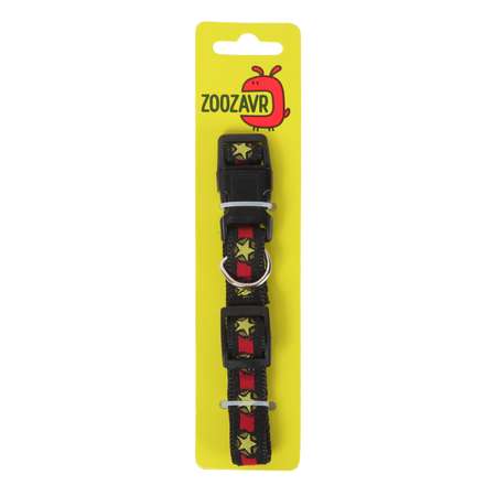 Ошейник для собак Zoozavr Звездочки S 25-40*1.5см