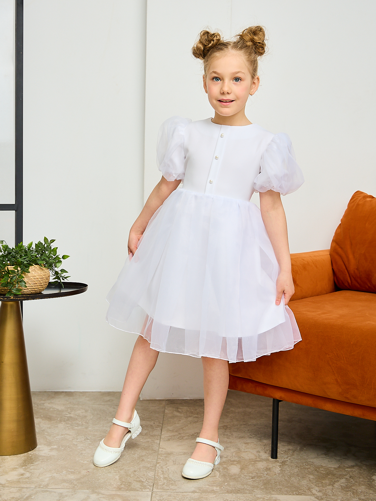 Платье Sofisha kids Plat.organza.white - фото 14