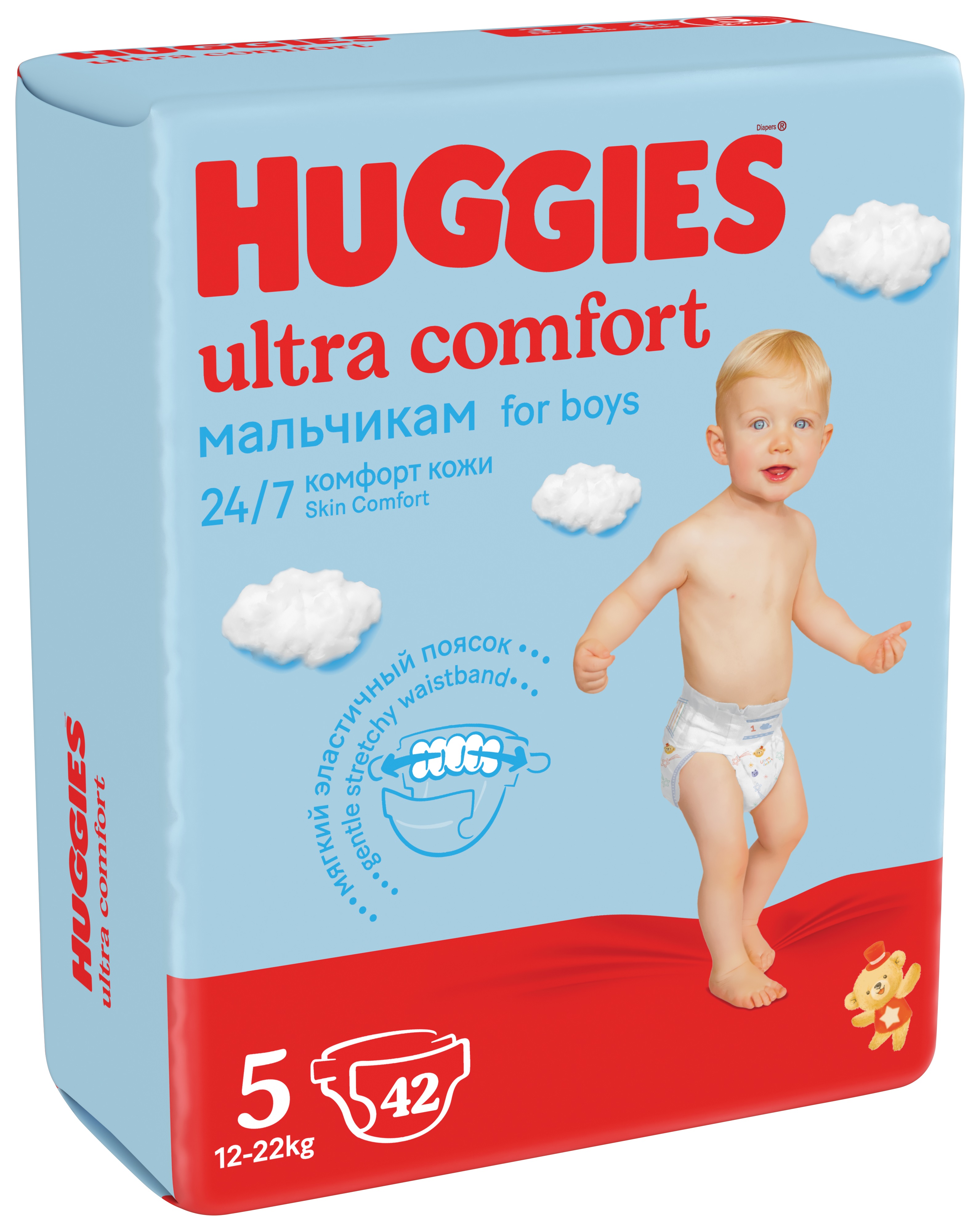 Подгузники Huggies Ultra Comfort для мальчиков 5 (12-22 кг) 42 шт. - фото 3