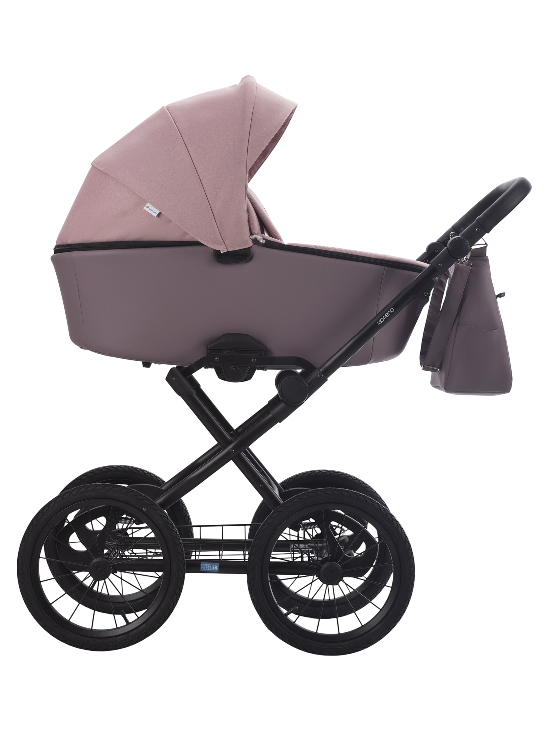 Коляска 2в1 Aroteam Moreno SL New 04 розовый - фото 2