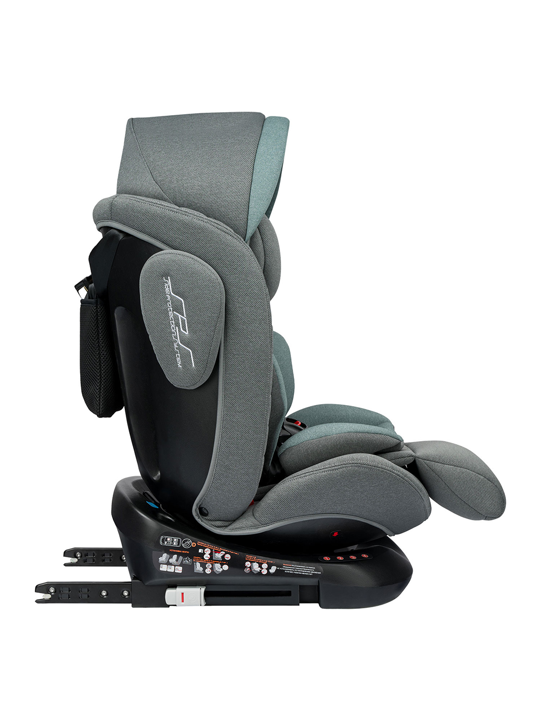 Автокресло Indigo SMART+ серый-зеленый Isofix 0+/1/2/3 (0-36 кг) - фото 6
