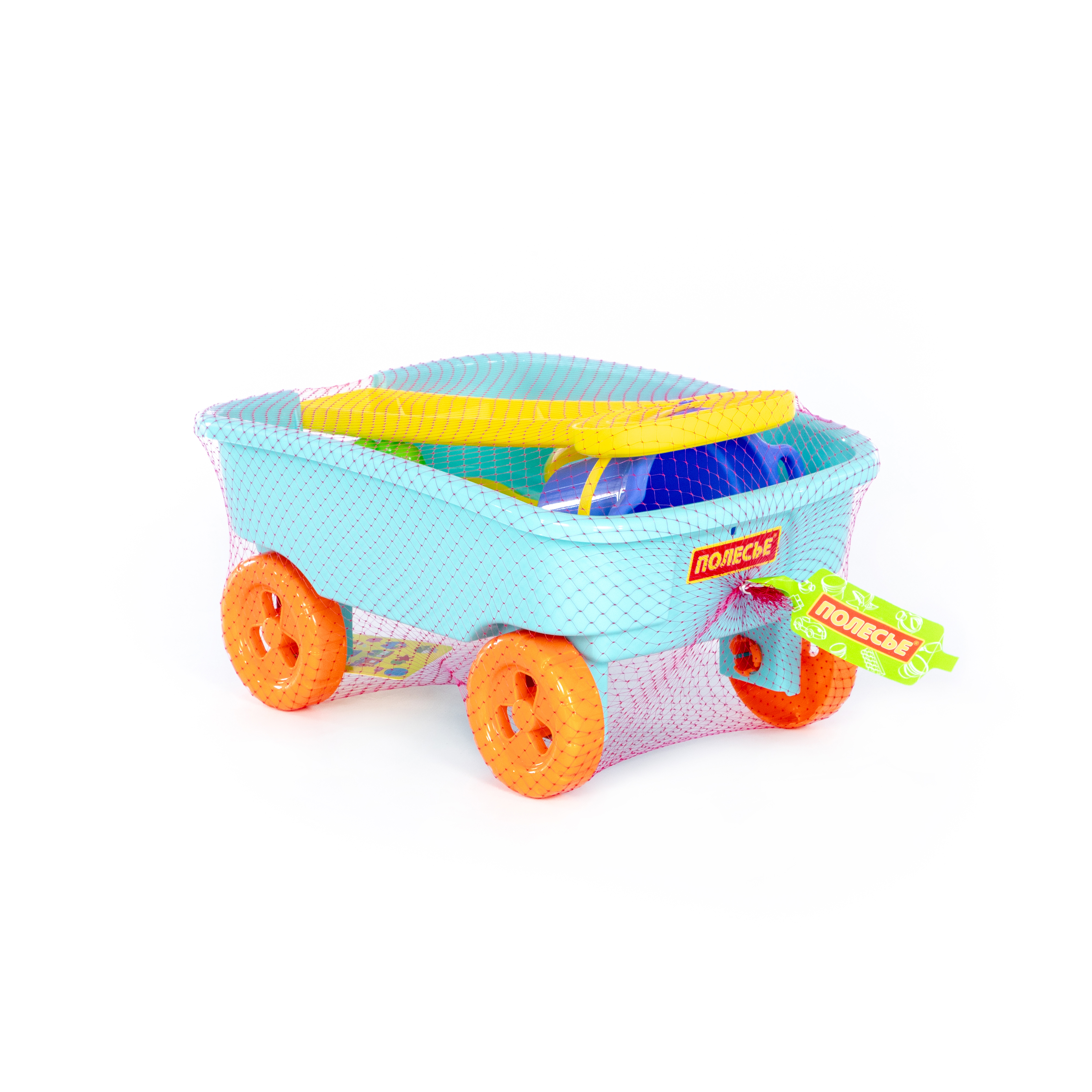 Песочный набор Полесье с тележкой 1 предм. - фото 5