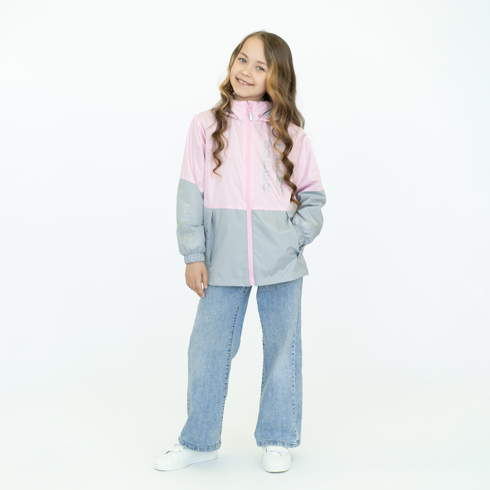 Ветровка Arctic kids 20-016 розовый серый - фото 29