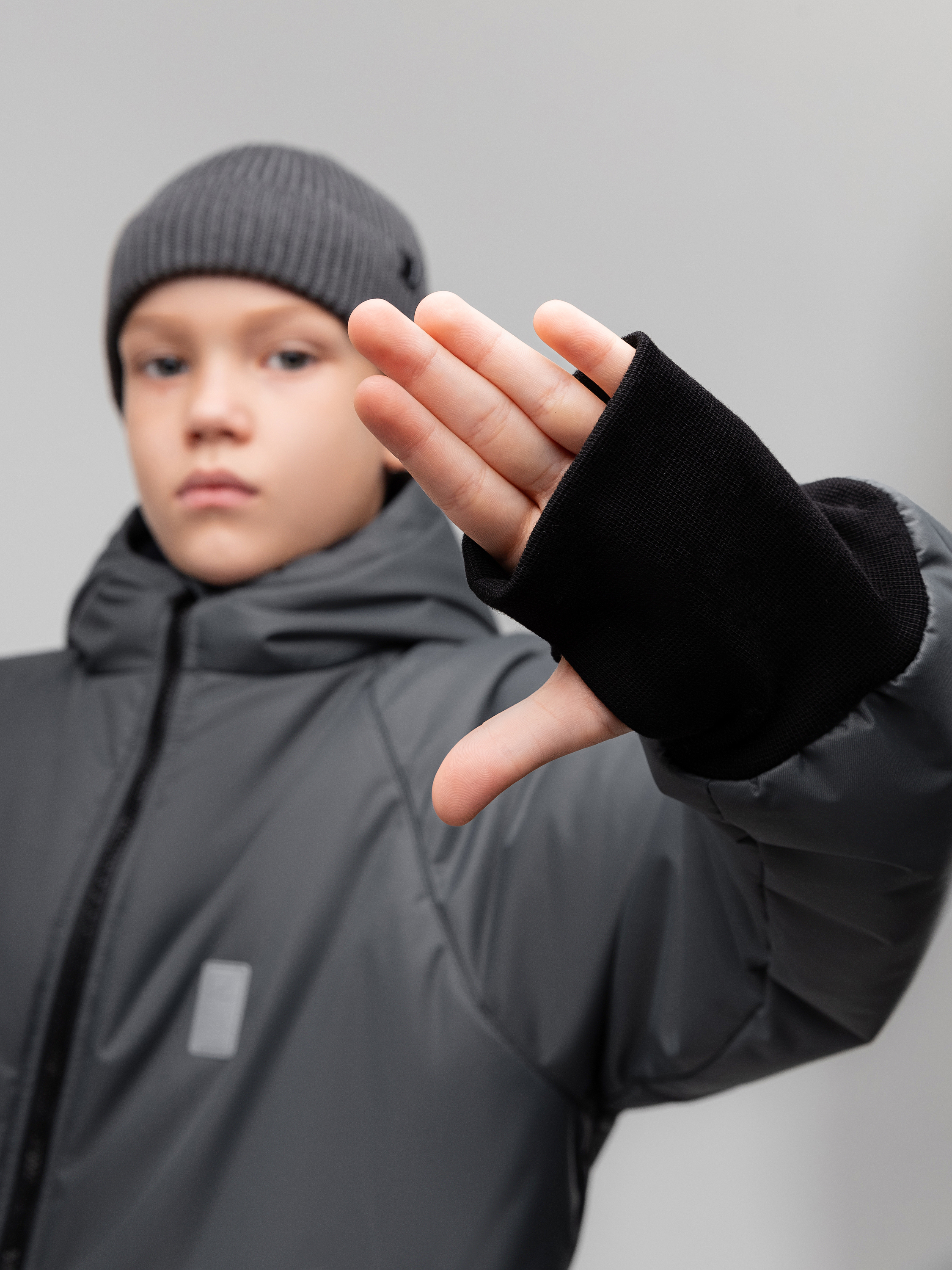 Пальто Bodo 49-10U_темно-серый - фото 8