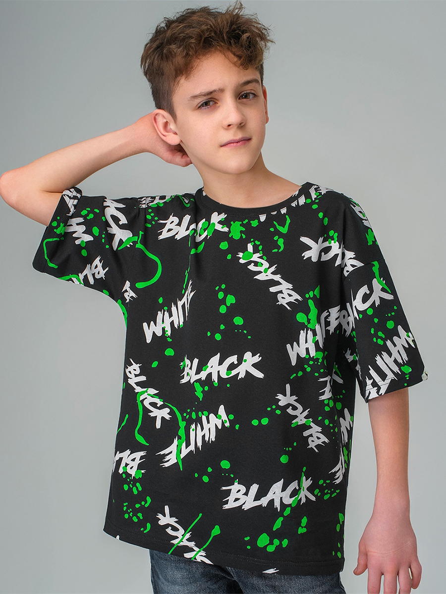 Футболка HappyFox HF0178SPblack.white - фото 8
