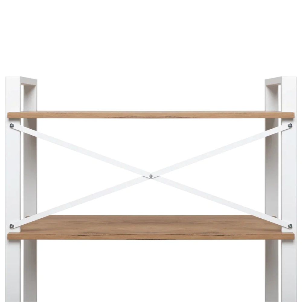 Стеллаж Leset Стилвуд 134 Белый/Дуб крафт золотой - фото 5