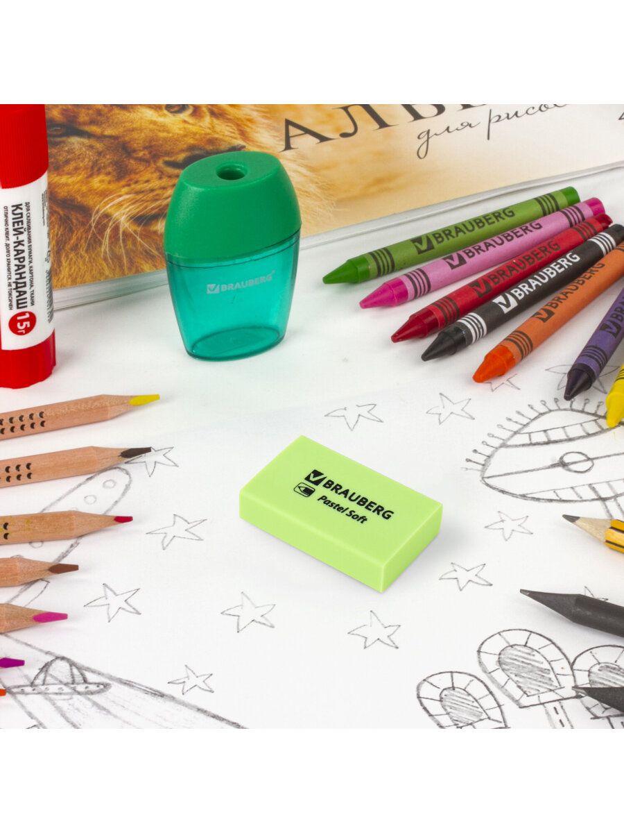 Ластик Brauberg 6 шт. - фото 15
