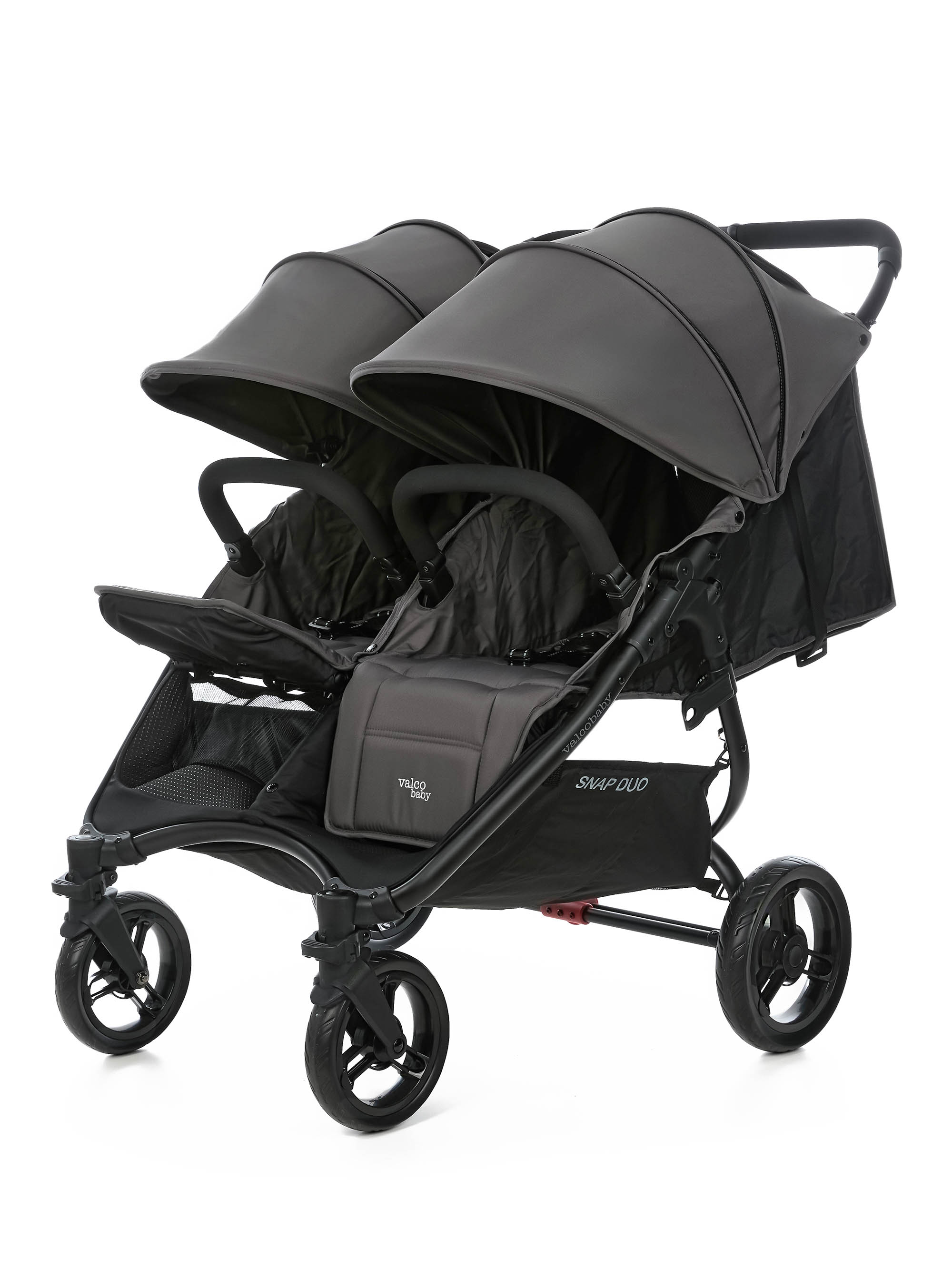 Коляска прогулочная для двойни Valco baby Snap Duo Flatt Matt серый - фото 21