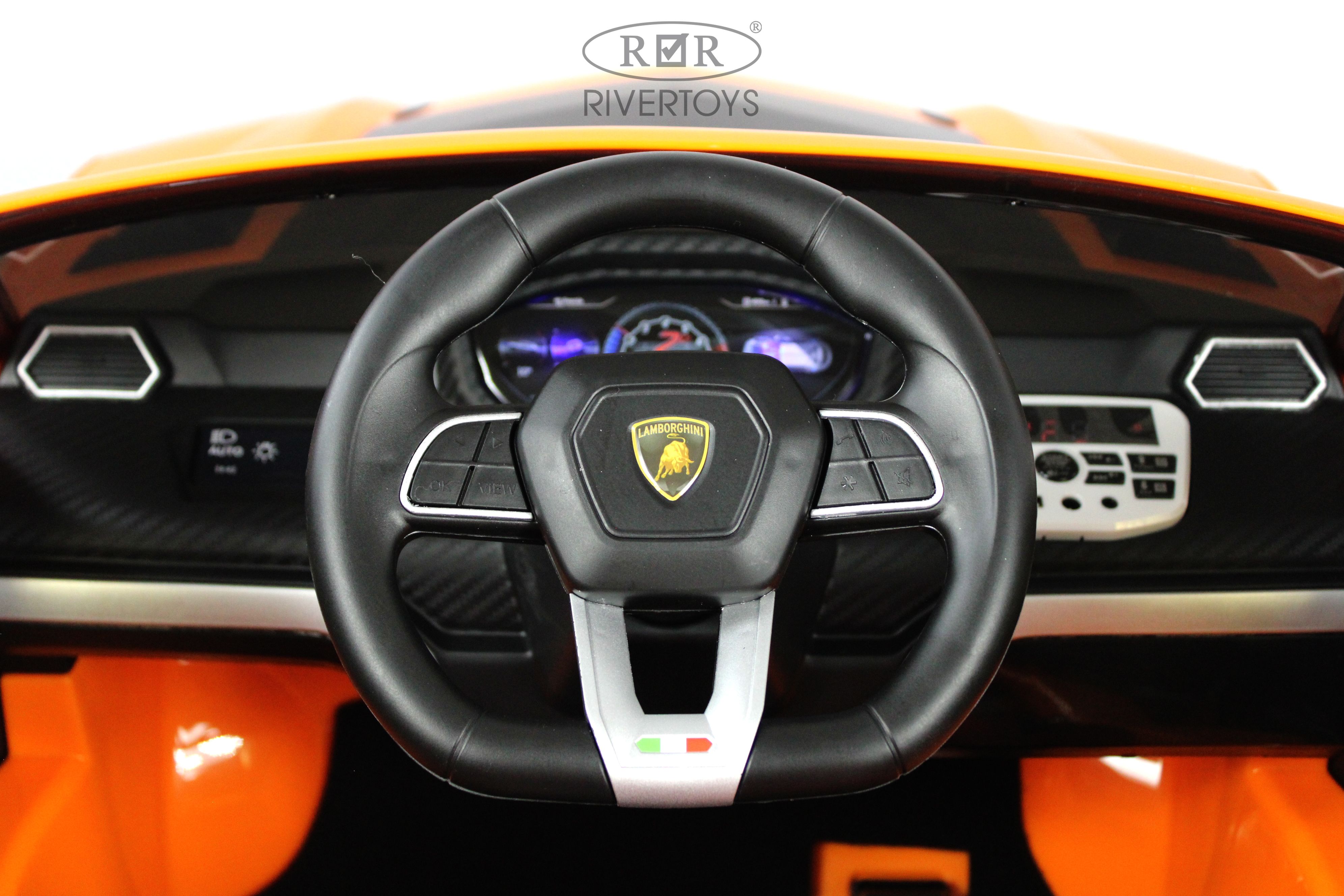 Электромобиль RIVERTOYS E777EE-ORANGE С пультом ДУ - фото 12