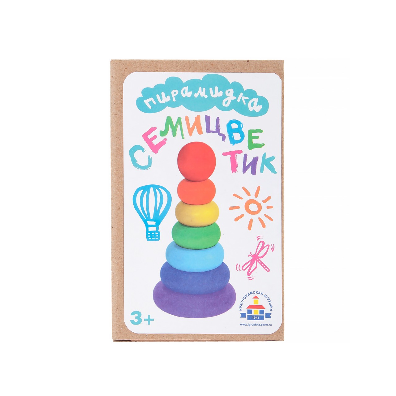 Игрушка Краснокамская игрушка пирамидка - фото 6