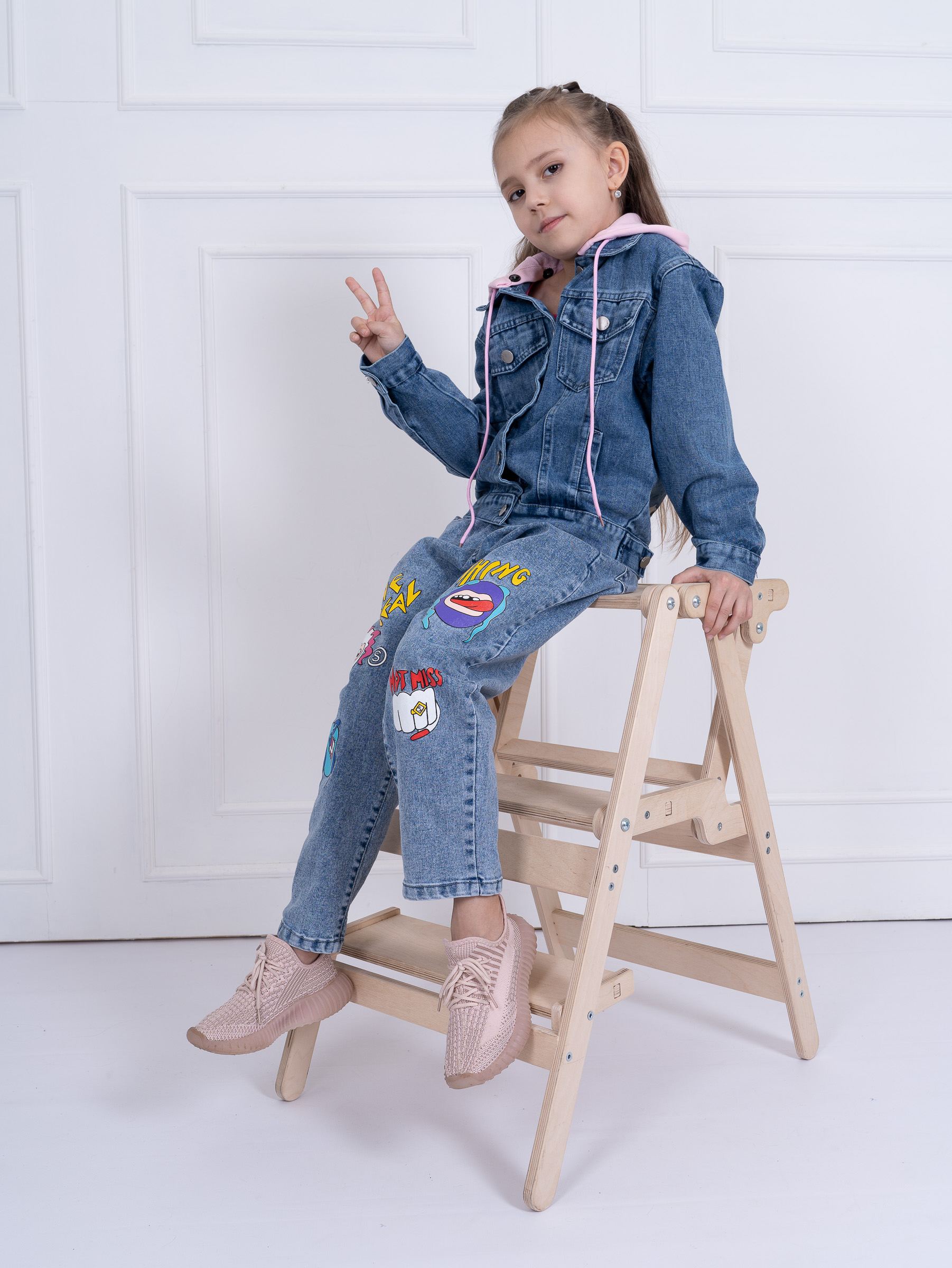 Джинсовая куртка TiGaDa куртка\джинсовая\детская\ - фото 7