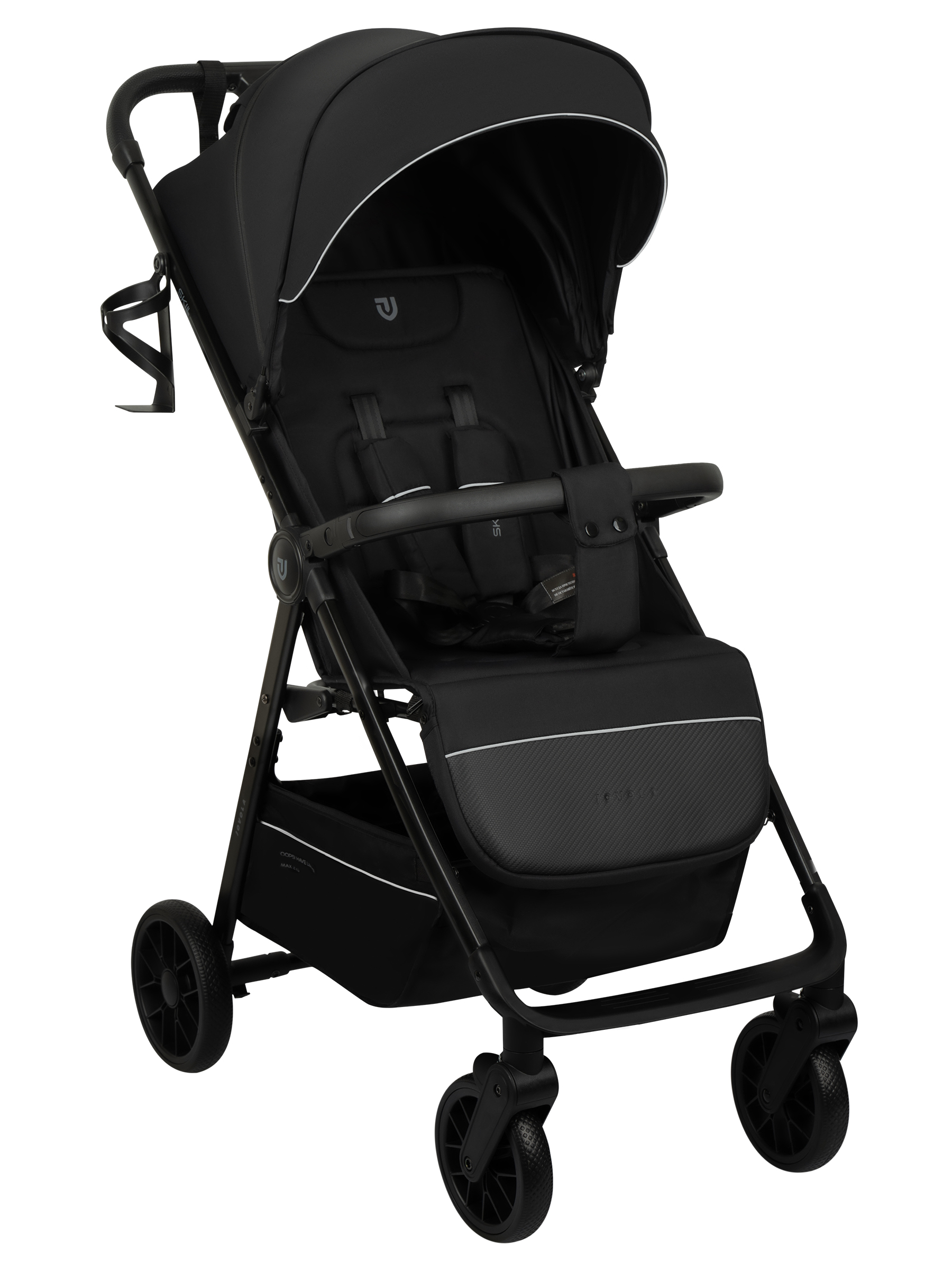 Коляска прогулочная JOVOLA Skill черный - фото 5
