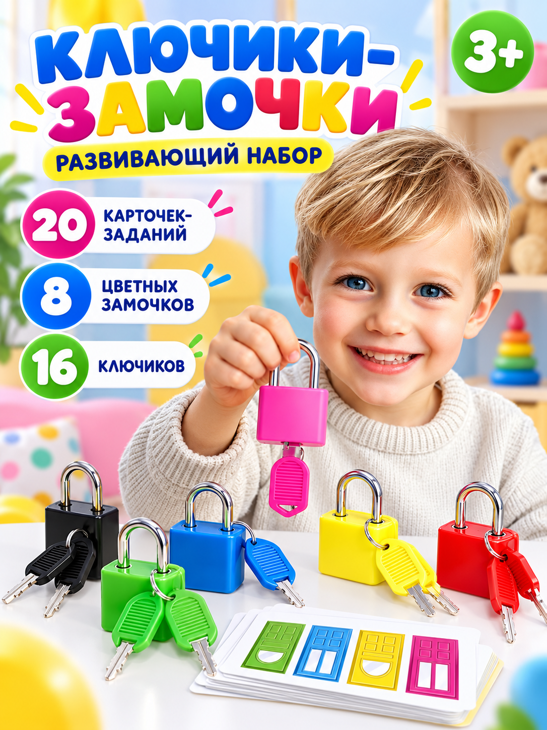Игрушка IQ-ZABIAKA развивающий центр учимся весело - фото 1