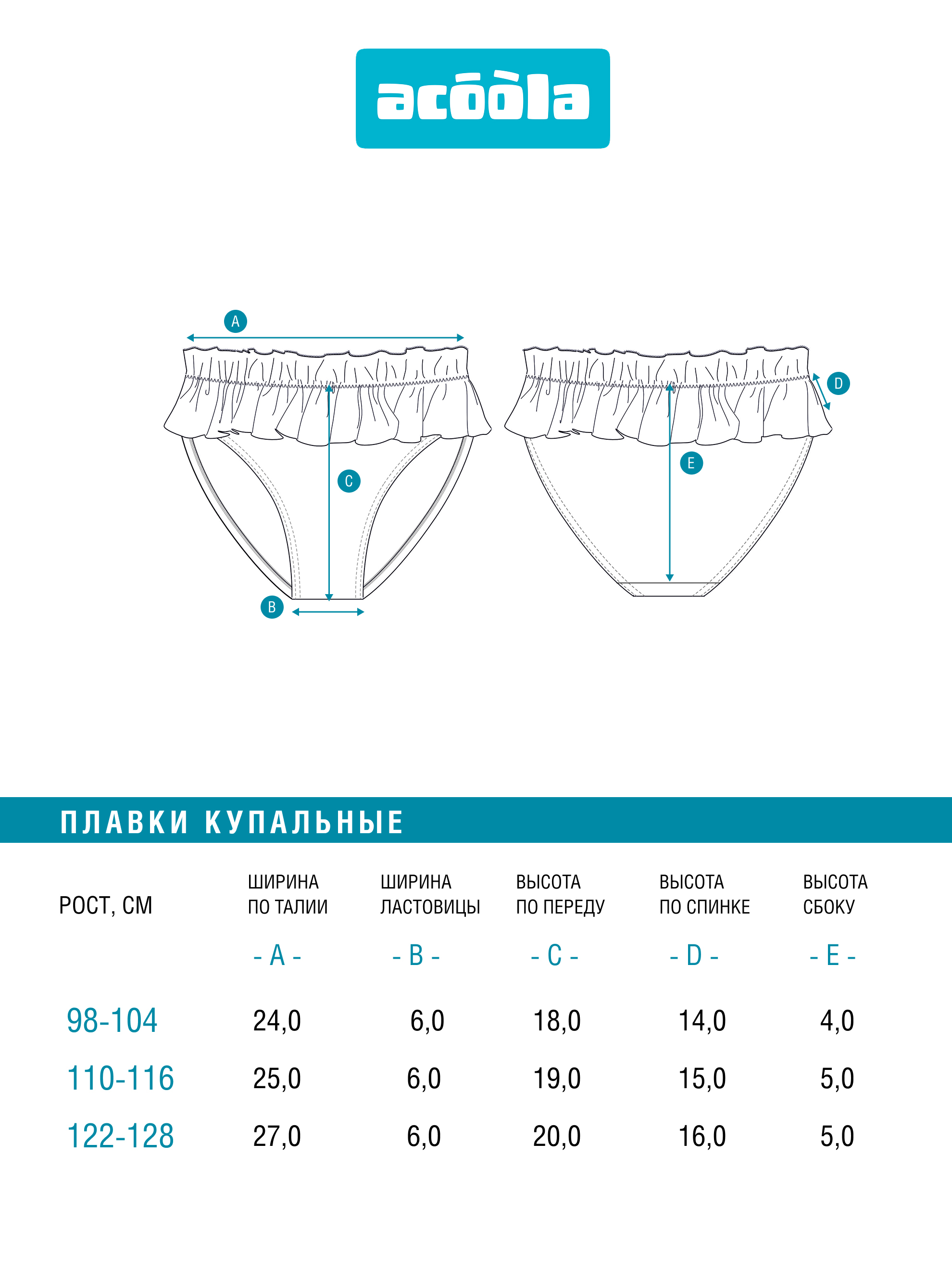 Плавки купальные Acoola 20224740012_0095726 - фото 4