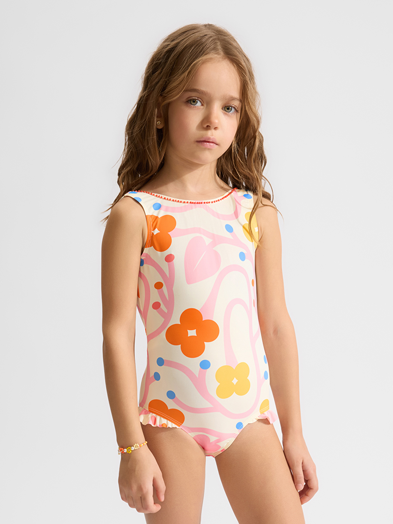 Купальник Happy Baby 50658-1_milky(sweety_garden) - фото 1