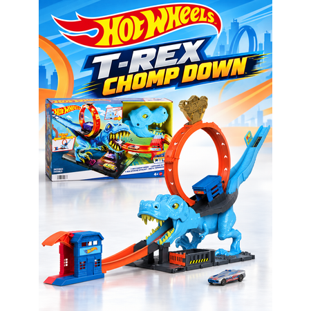Трек Hot Wheels City T-Rex Attack