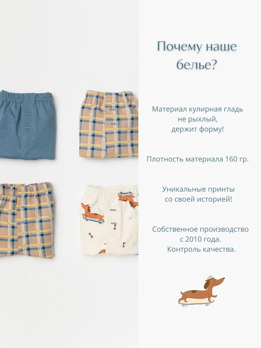 Трусы 4 шт LESIKIDS 732 - фото 5
