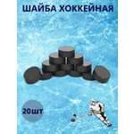 Шайба хоккейная взрослая ТЕБЕ ИГРУШКА игровая тренировочная набор 20 штук
