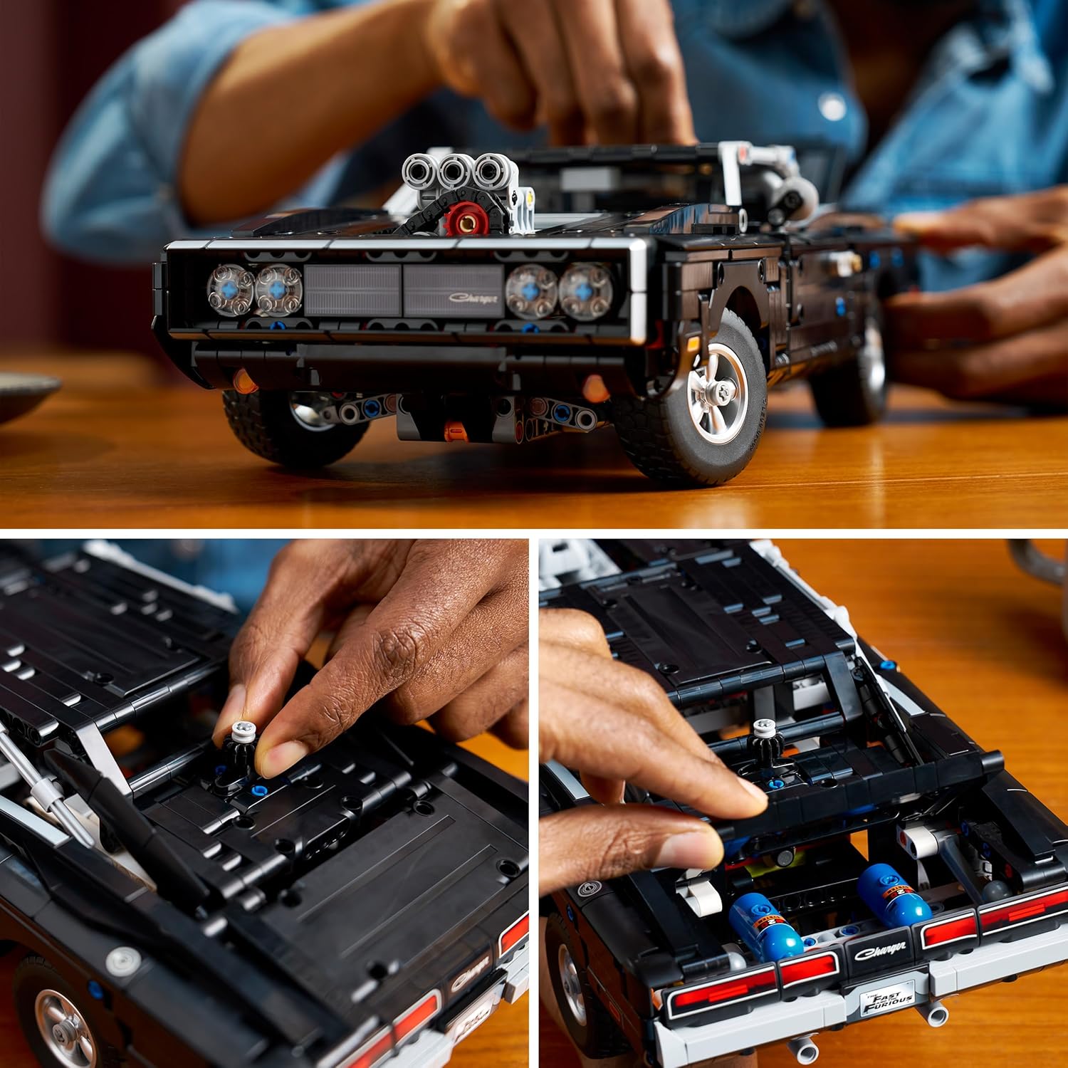 Конструктор LEGO Technic Форсаж додж Чарджер р/т 1516 дет. - фото 6